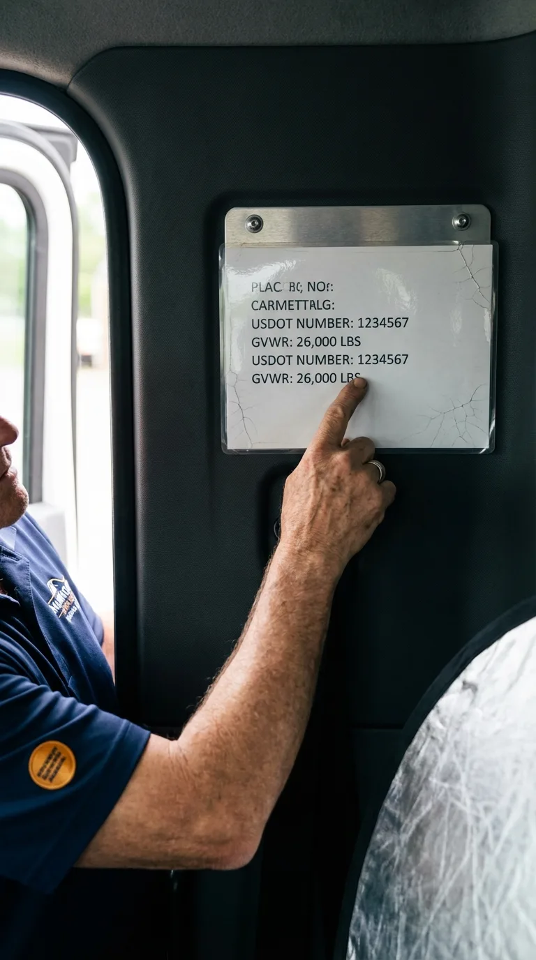 USDOT licensing placard verification in Islandia